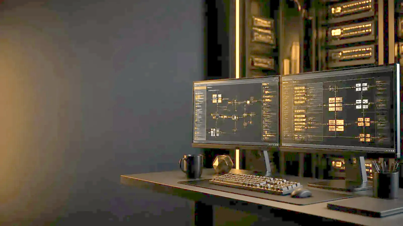 ARQS software running on screens